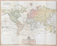 A new chart of the world on Wright's or Mercator's projection in which are exhibited…